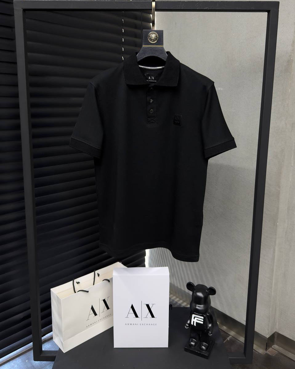 Armani Exchange Polo Yaka Tişört Siyah