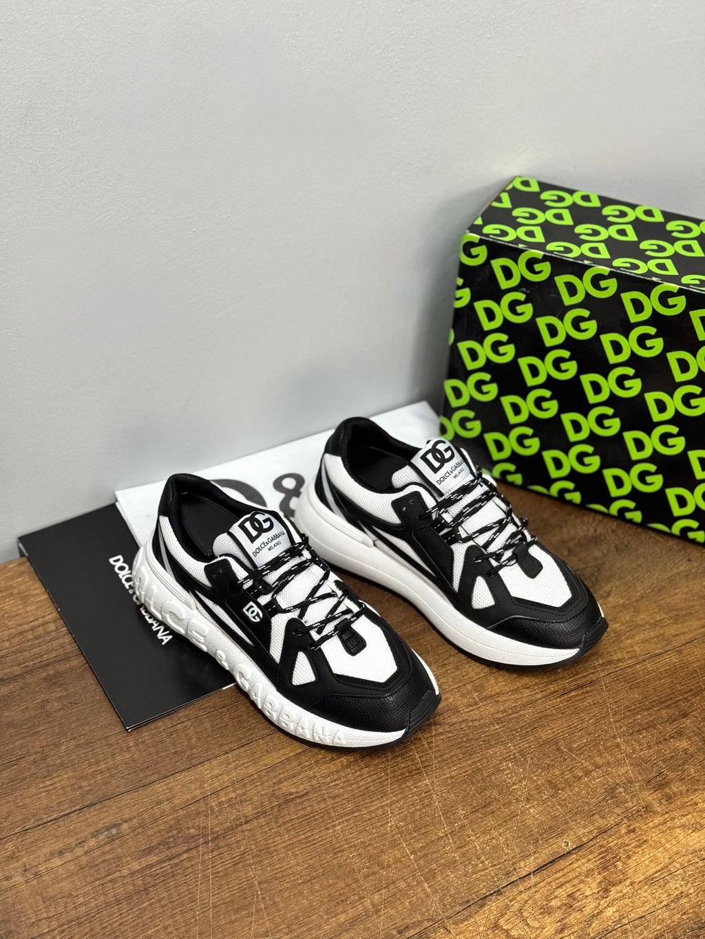 Dolce & Gabbana Erkek Sneaker – Siyah/Beyaz 02 MÇ