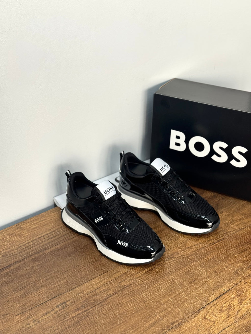 Boss MB Siyah rugan ayakkabı