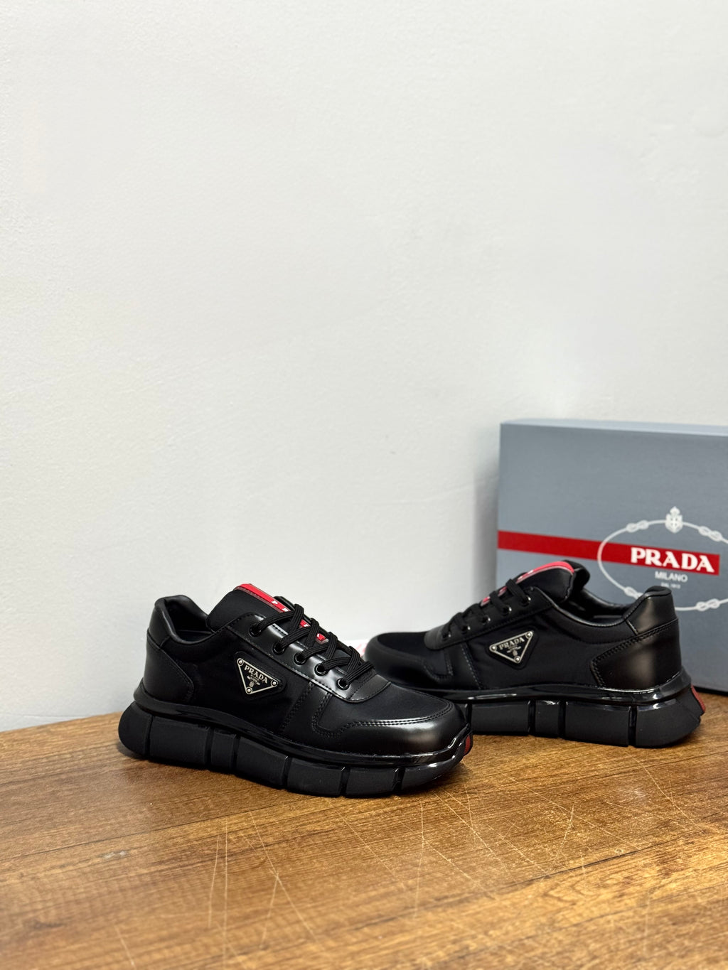 Prada 04 siyah ayakkabı