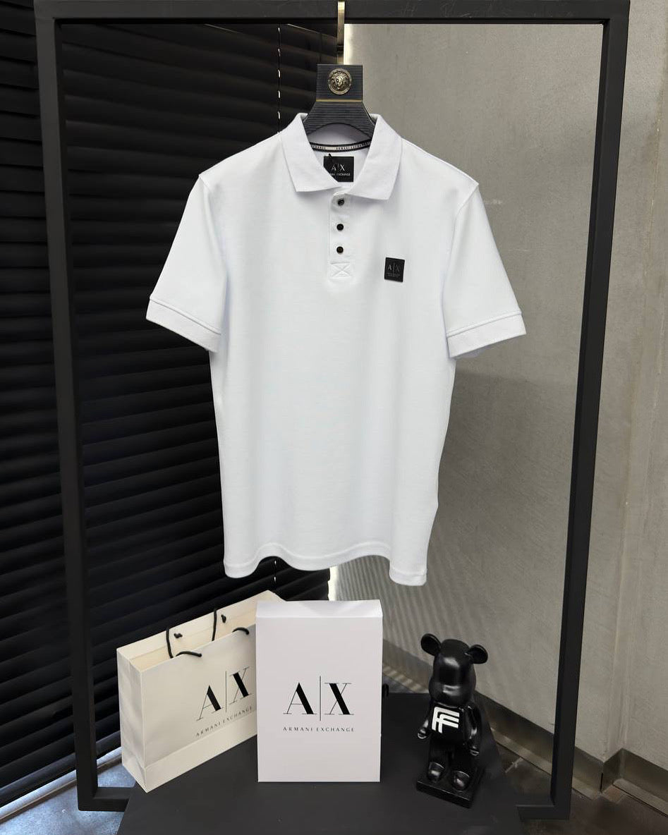Armani Exchange Polo Yaka Tişört Beyaz