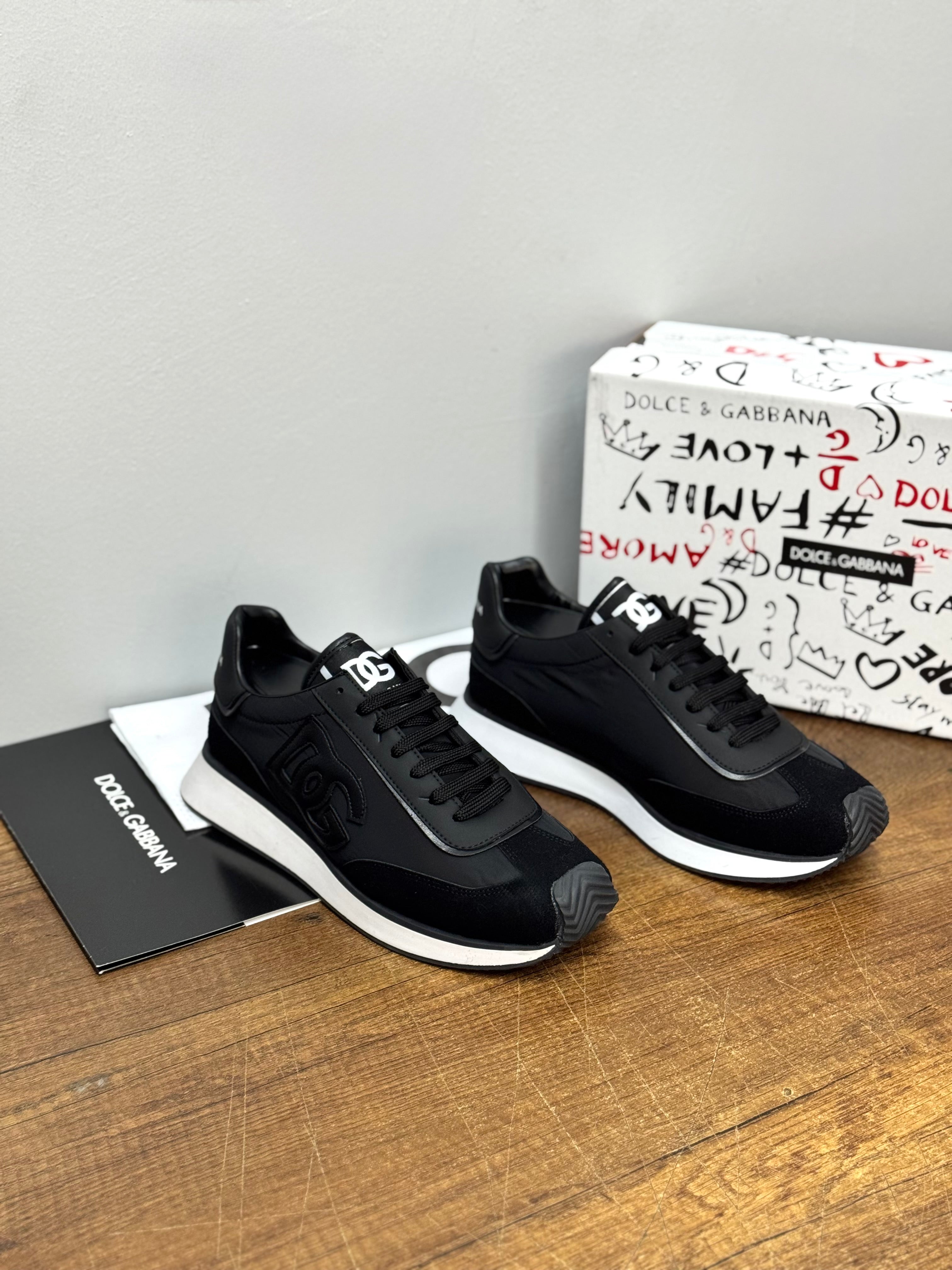 D&G TN Siyah Beyaz ayakkabı