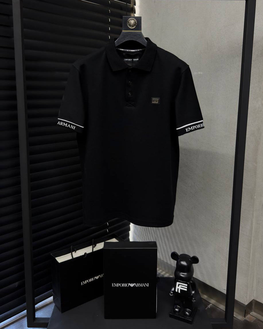 Emporio Armani Polo Yaka Tişört Siyah