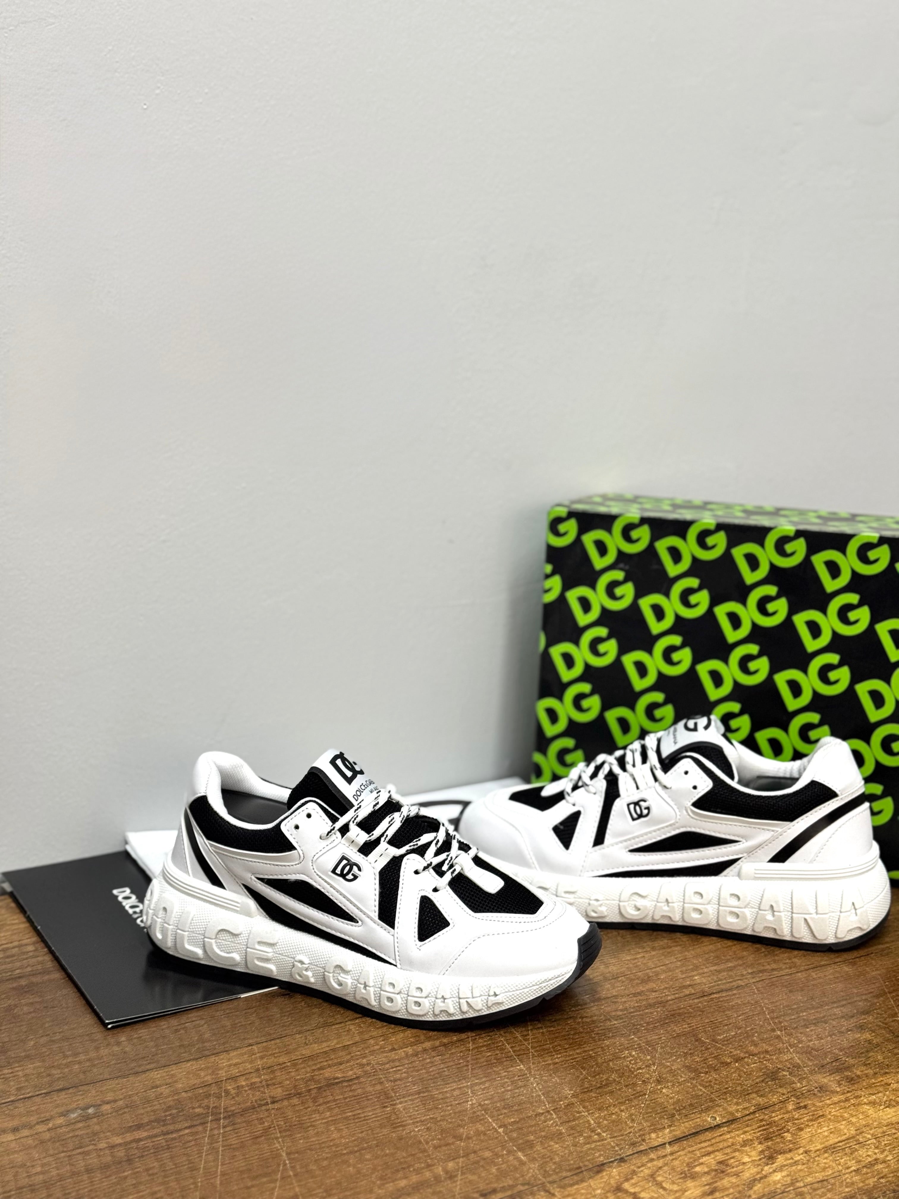 Dolce & Gabbana Erkek Sneaker – Beyaz/Siyah MÇ