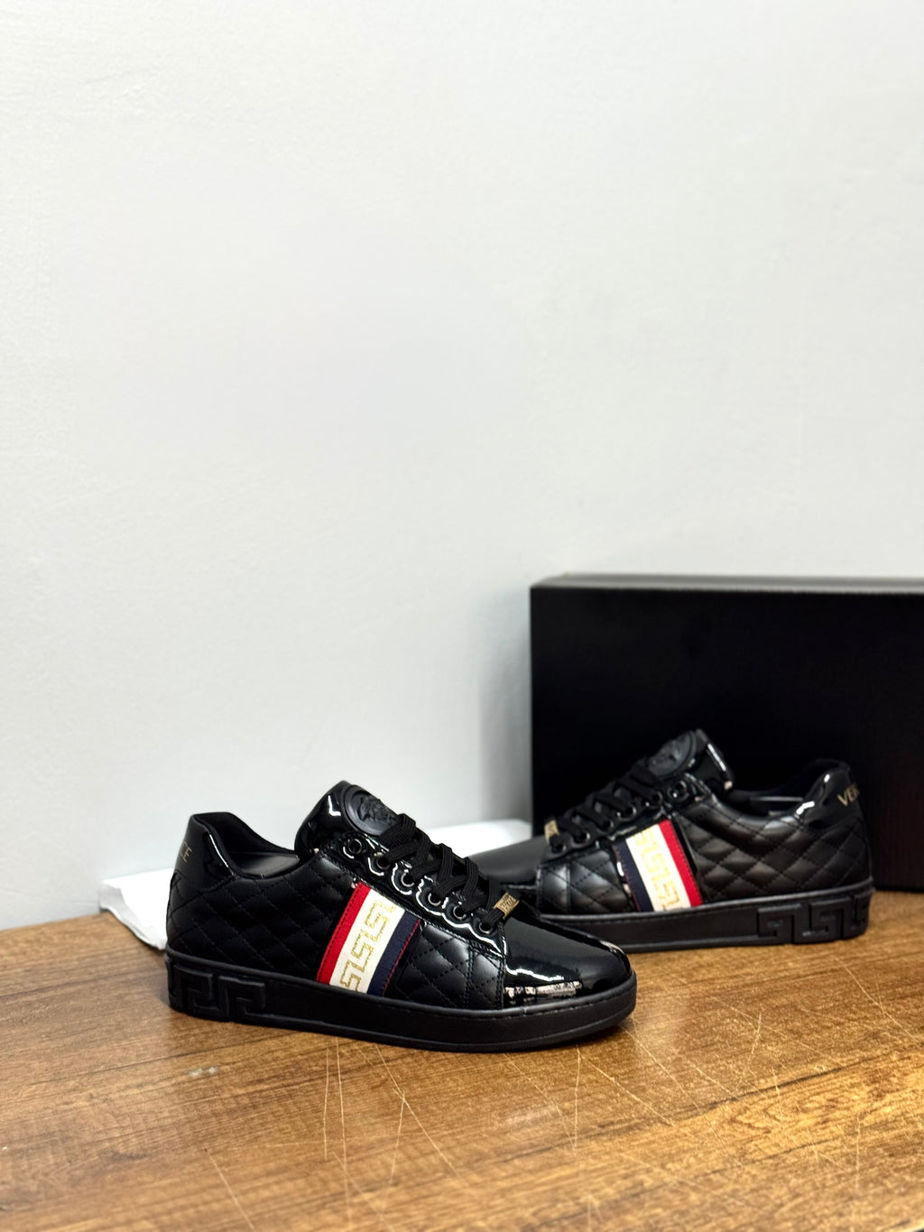 VERSACE TN siyah ayakkabı