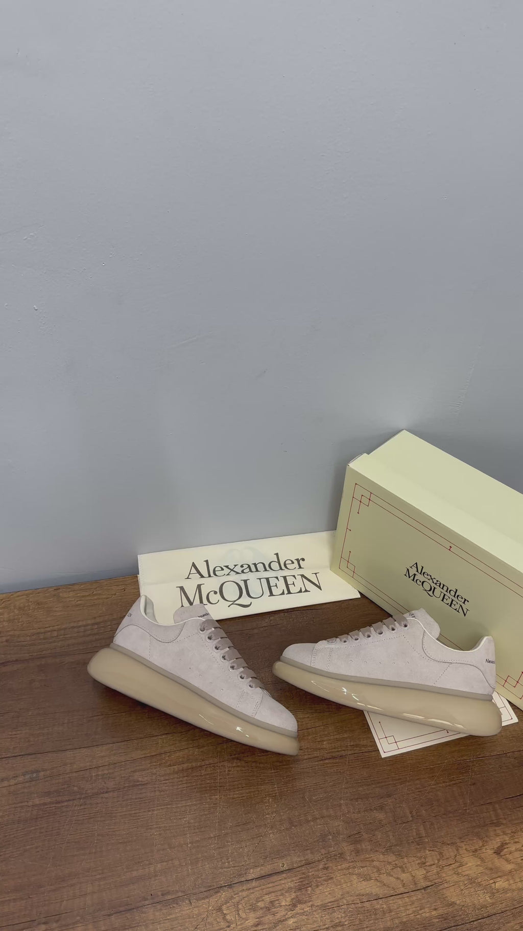 Alex McQ 01 bej süet jel taban ayakkabı